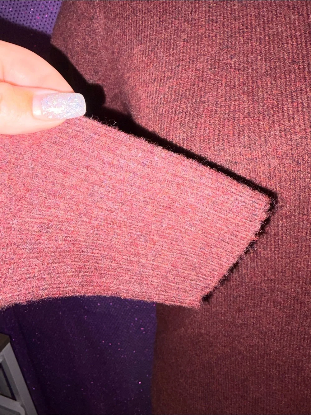 🆕💜 J.Crew NWT Burgundy Cowl Neck Knit Sweater Women’s XS Soft Wool Blend